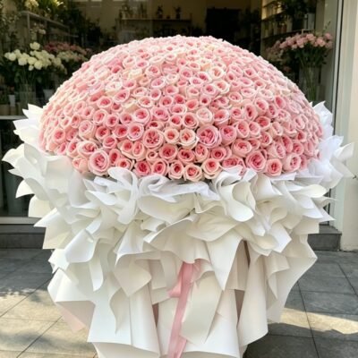 Forever Pink Love – Luxury Pink Rose Bouquet