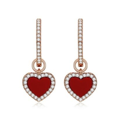 Heart-shaped earrings