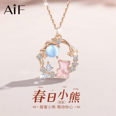 Spring Bear Necklace