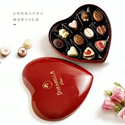 Dorabella Heart-Shaped Chocolate Gift Box
