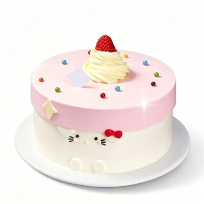 Ice cream-filled cake