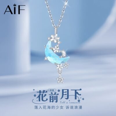 Moonlit Blossom Romance Necklace