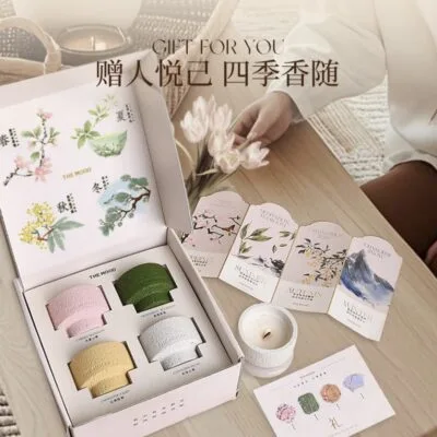 Four Seasons Scented Candle Gift Box