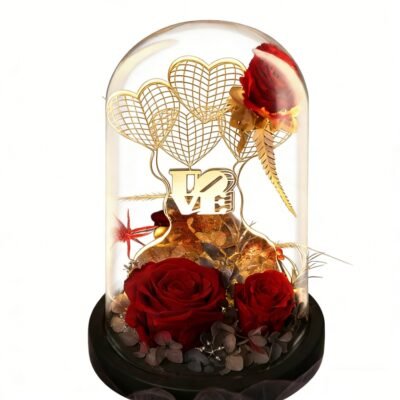 Romantic Balloon & Preserved Rose Gift Box