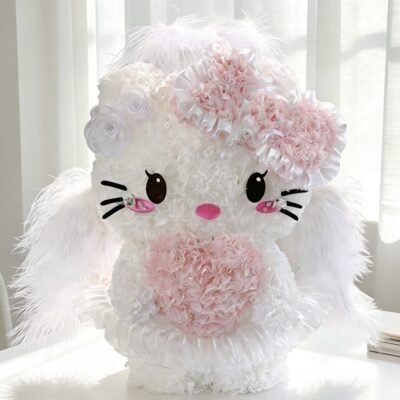 Angel Kitty Preserved Flower Gift Box