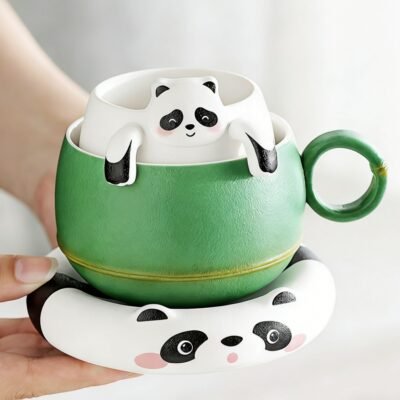 Panda mug gift set
