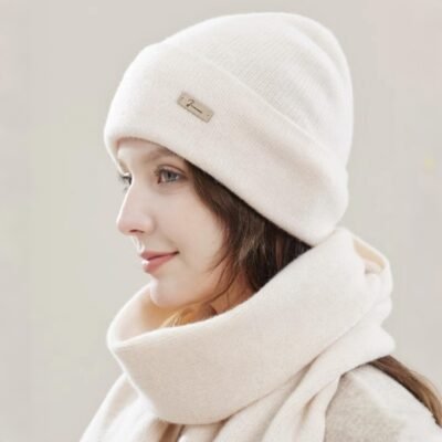 JIUMU Wool Warm Hat（off white）