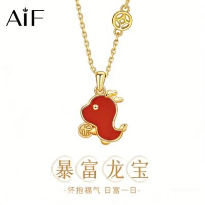 Good Fortune Lucky Dragon Necklace