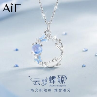 Butterfly Whale Necklace