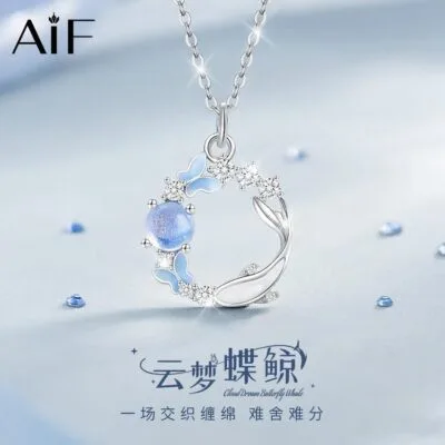 Butterfly Whale Necklace