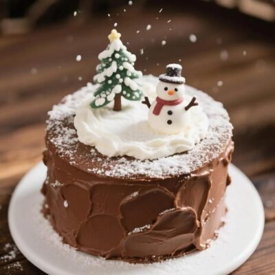 Snowman Cake