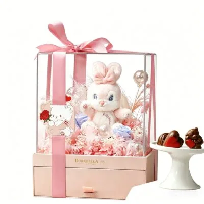 Dorabella Eternal Blooms & Chocolate Gift Set with Plushie