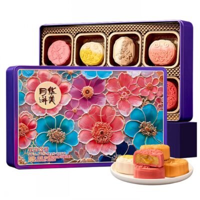 Huamei Floral Elegance Mooncake Gift Box
